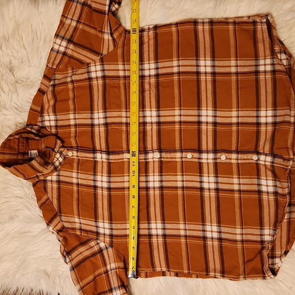 OLD NAVY PLAID FLANNEL WOMEN'S SIZE LARGE - Picture 3 of 5